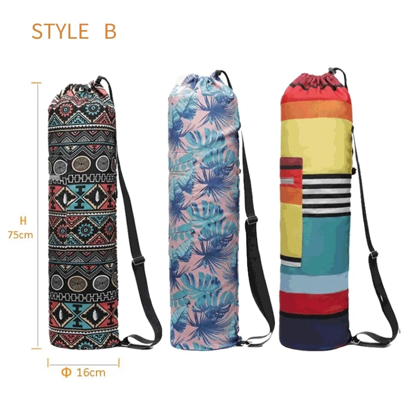 Sacs de Yoga Imprimés, Transport Pratique pour Tapis et Accessoires