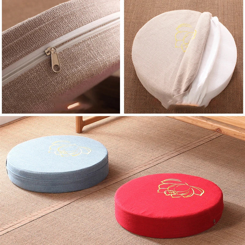 Coussin d'Équilibre Rond, Parfait pour Yoga et Posture Zen (40x6cm)