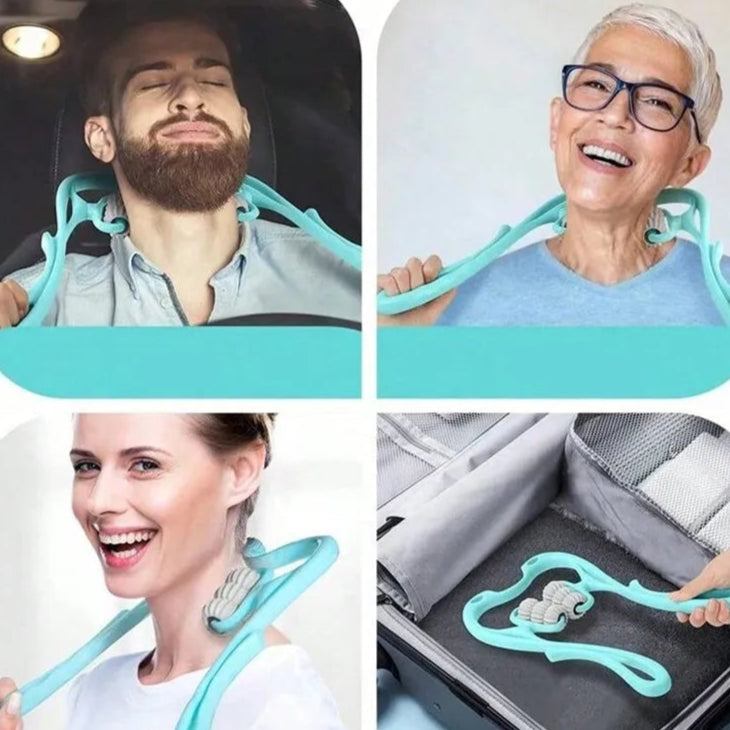 Appareil Massage Cou Manuel, Rouleau de Relaxation Ergonomique