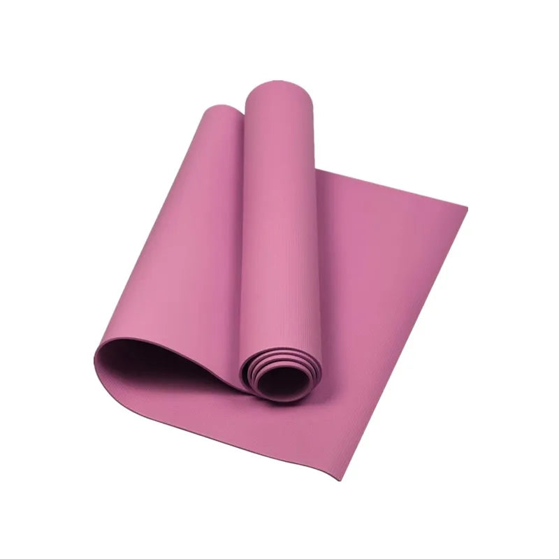 Tapis de Yoga 4mm Épais, Surface Antidérapante pour Fitness et Pilates - 170x60cm