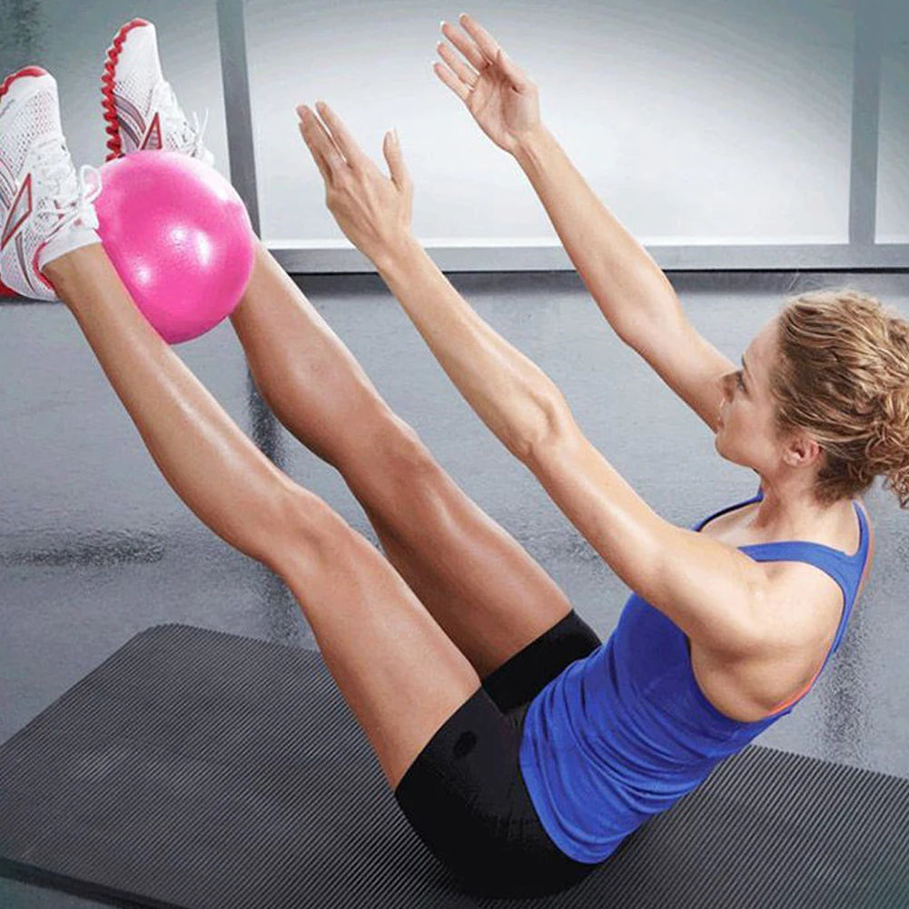 Ballon de Yoga 25cm, Antidérapant et Anti-Explosion pour Pilates