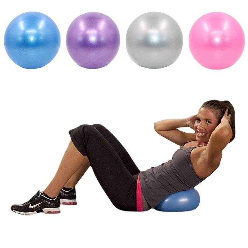 Ballon de Yoga 25cm, Antidérapant et Anti-Explosion pour Pilates