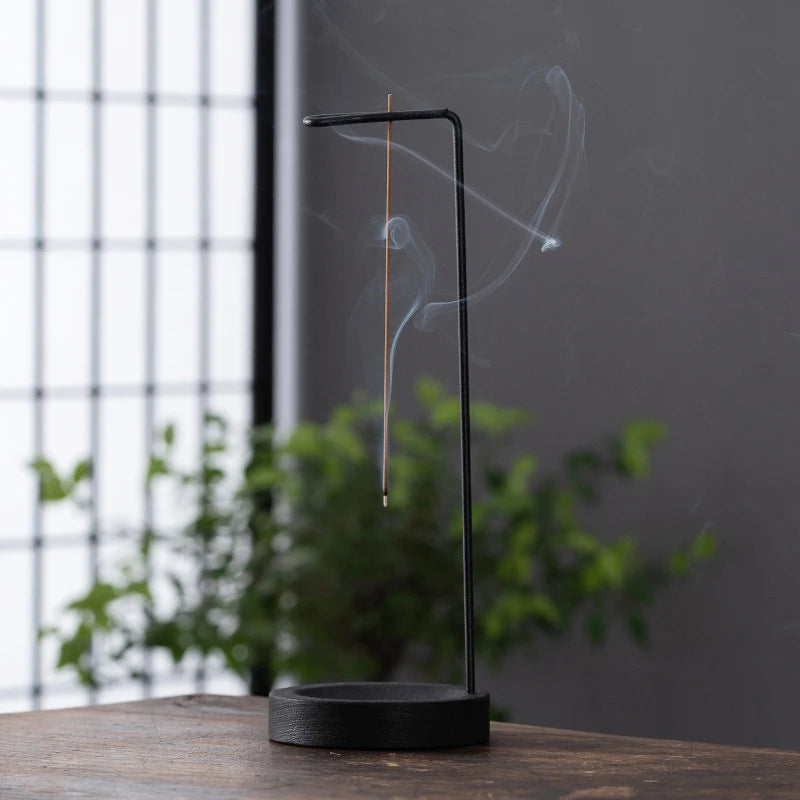 Encensoir Minimaliste en Bois, Support d’Encens Zen et Raffiné