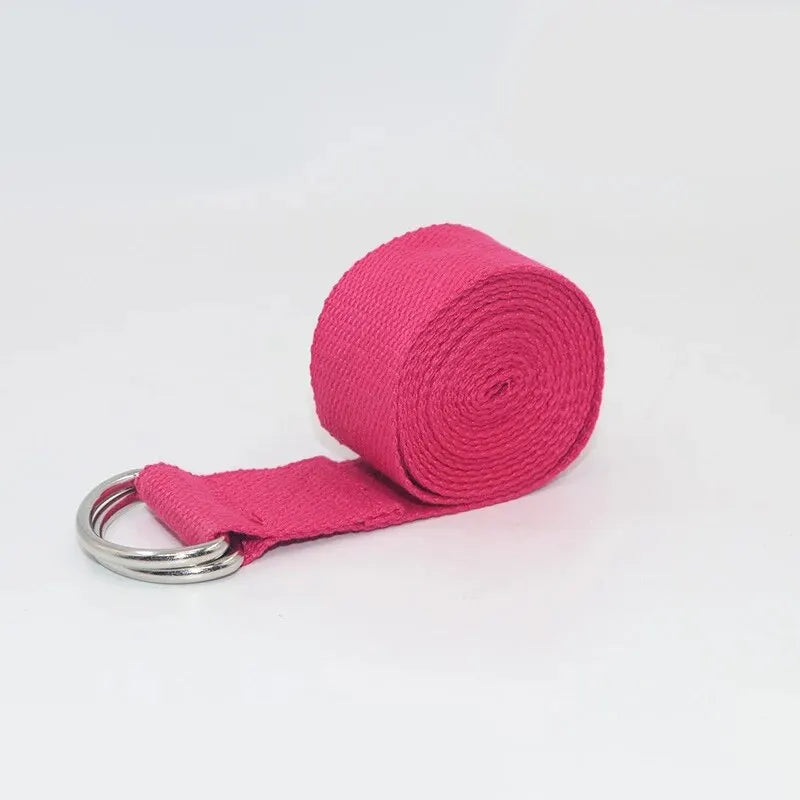 Sangles de Yoga en Coton avec Boucle D-Ring, Idéales pour Étirements