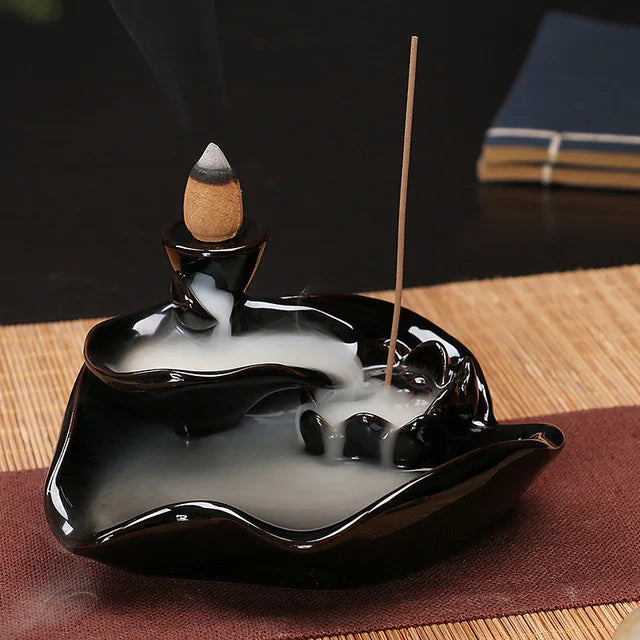 Encensoir en Céramique Zen, Décoration Idéale pour Maison et Spa