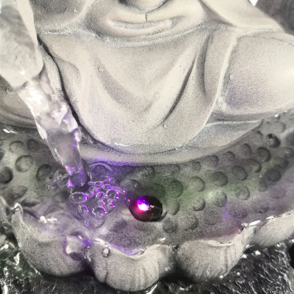 Fontaine d'intérieur à led sculpture de Buddha