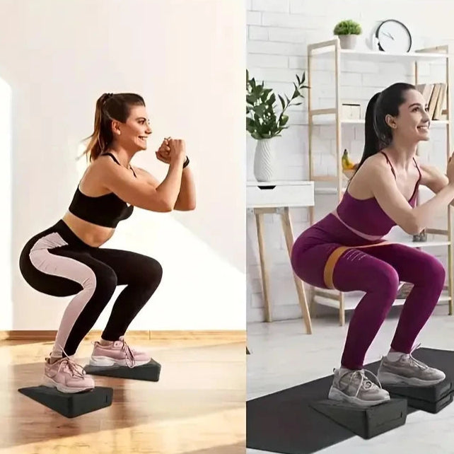 Blocs de Yoga Incliné, Idéal pour Étirements et Postures Avancées
