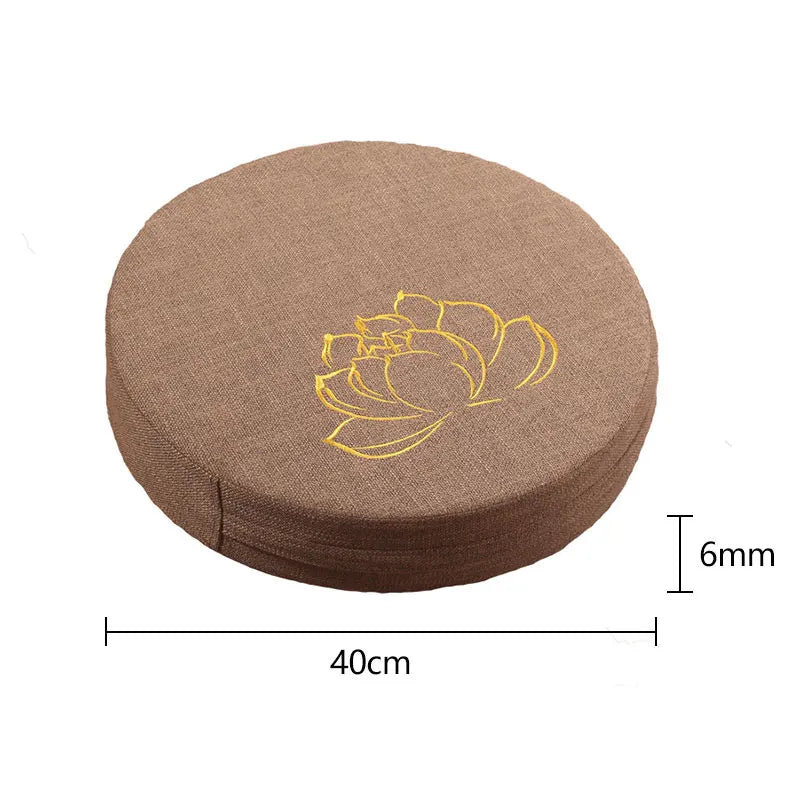 Coussin d'Équilibre Rond, Parfait pour Yoga et Posture Zen (40x6cm)