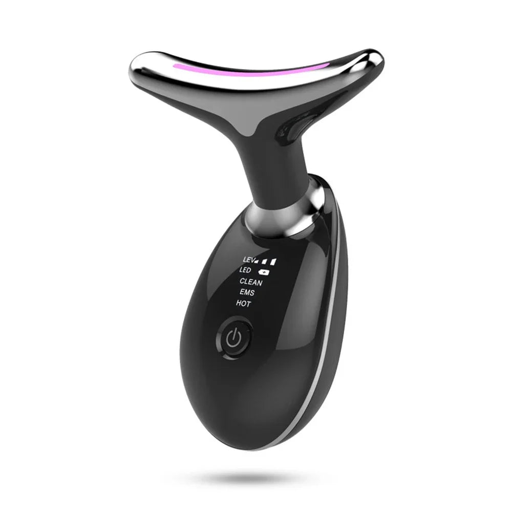 Appareil Massage Visage EMS, Raffermissant et Anti-Rides LED
