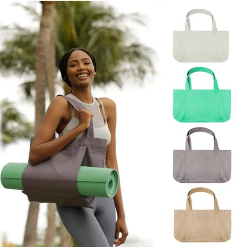 Sacs de Yoga en Toile avec Zip, Bandoulière Ajustable et Résistant