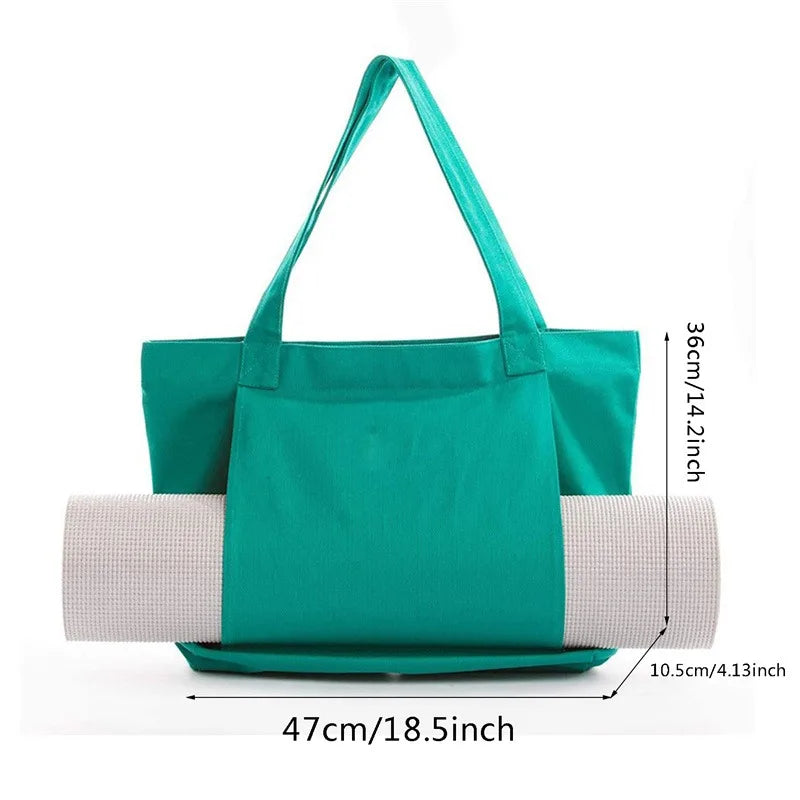 Sacs de Yoga en Toile avec Zip, Bandoulière Ajustable et Résistant
