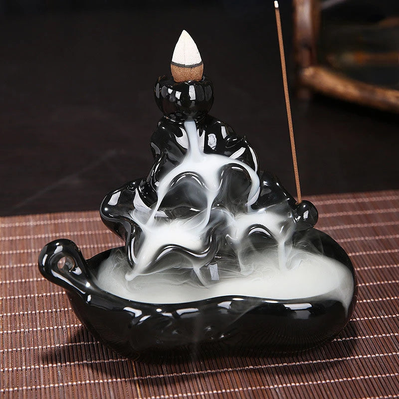 Encensoir en Céramique Zen, Décoration Idéale pour Maison et Spa