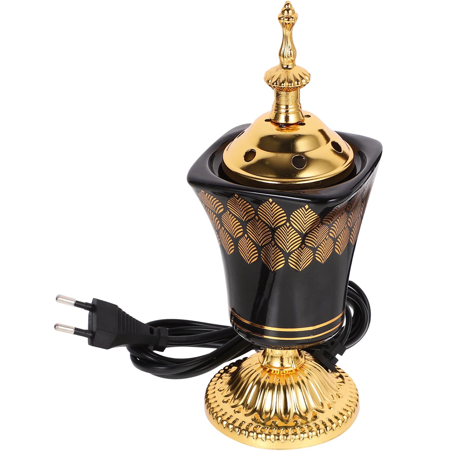 Encensoir Électrique en Métal, Design Rétro pour Aromathérapie
