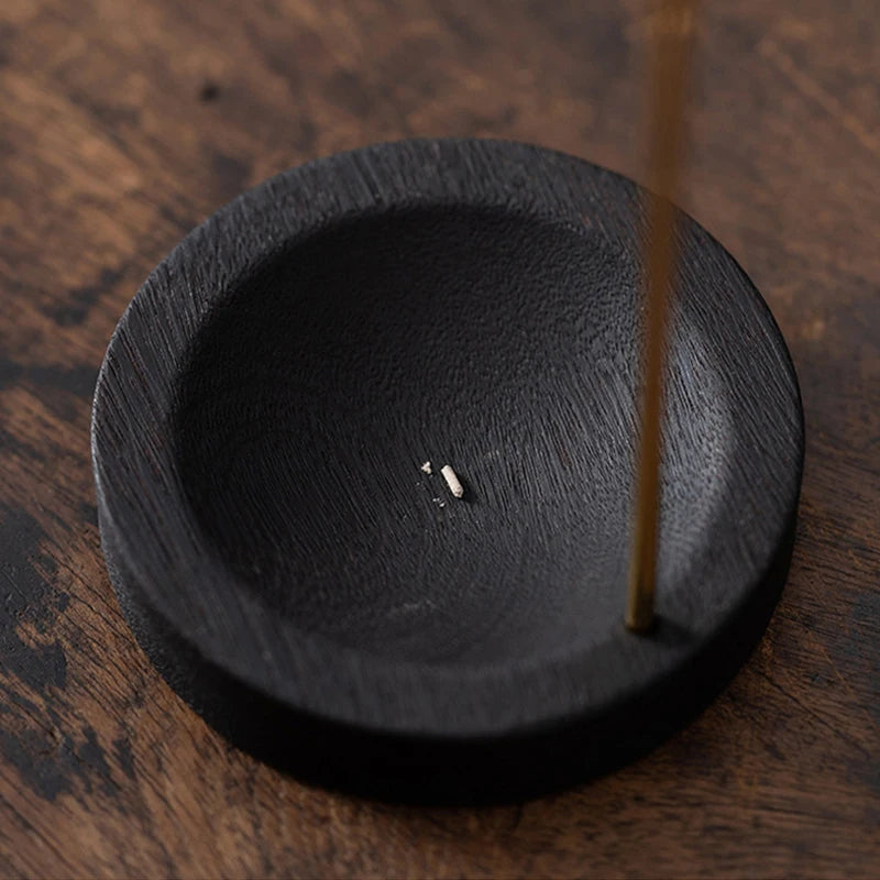 Encensoir Minimaliste en Bois, Support d’Encens Zen et Raffiné