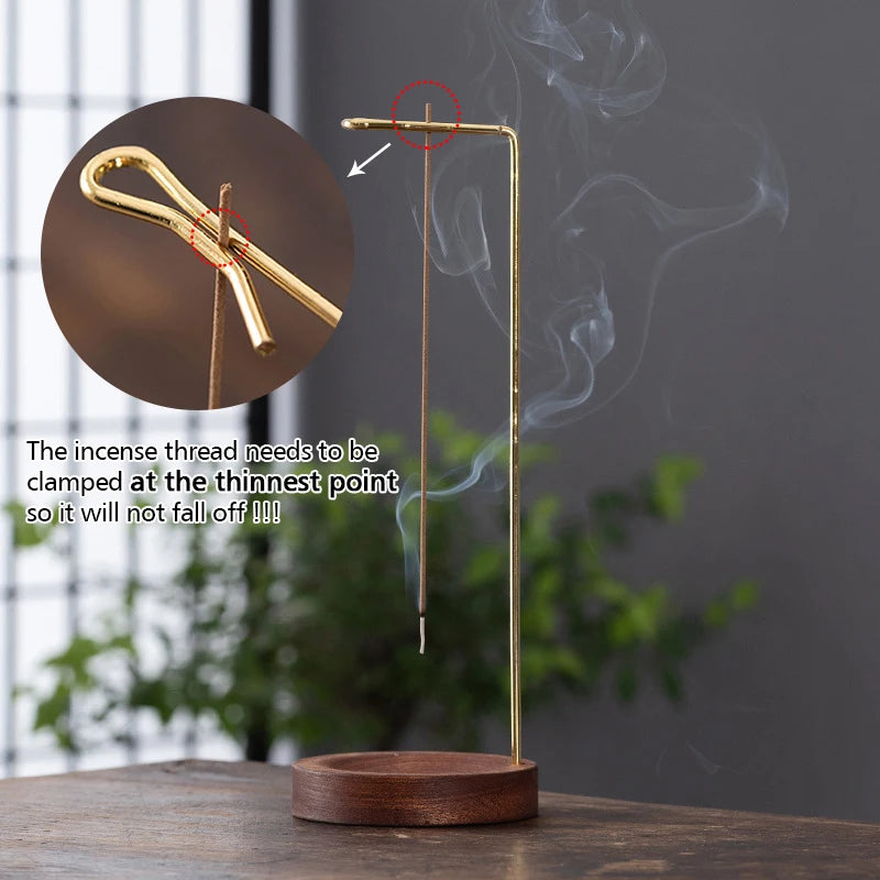 Encensoir Minimaliste en Bois, Support d’Encens Zen et Raffiné