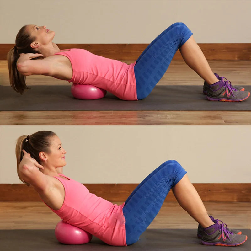 Ballon de Yoga 25cm, Antidérapant et Anti-Explosion pour Pilates