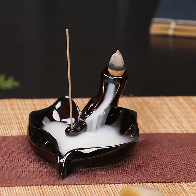 Encensoir en Céramique Zen, Décoration Idéale pour Maison et Spa