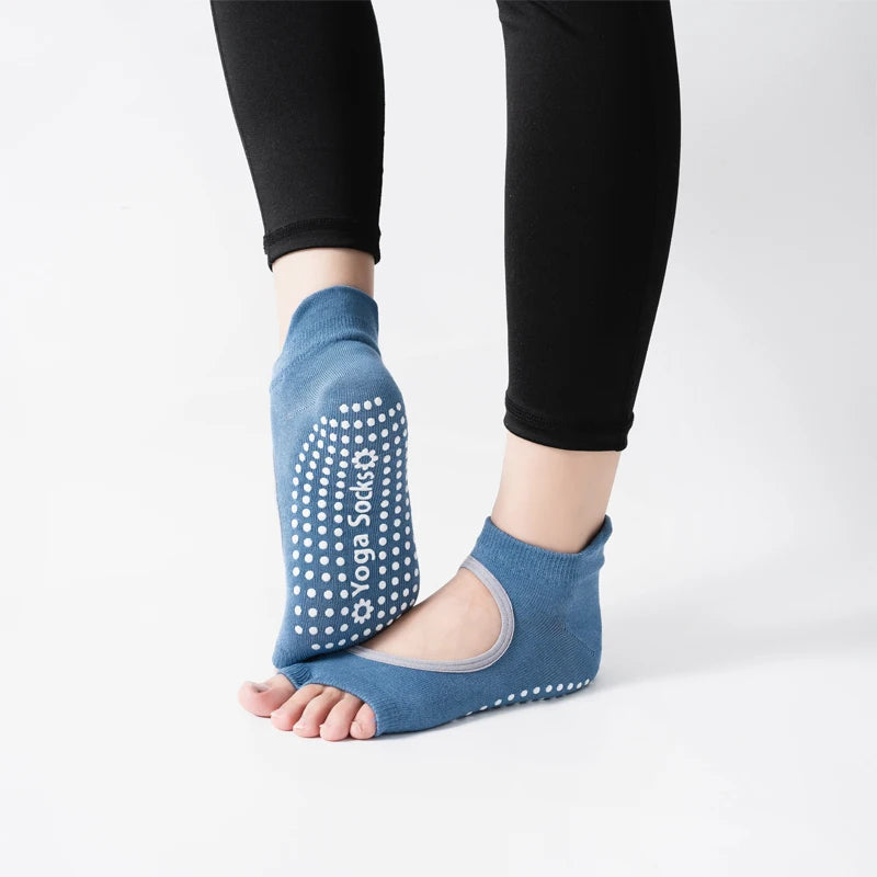 Chaussettes de Yoga Antidérapantes à Deux Doigts, Confort et Stabilité