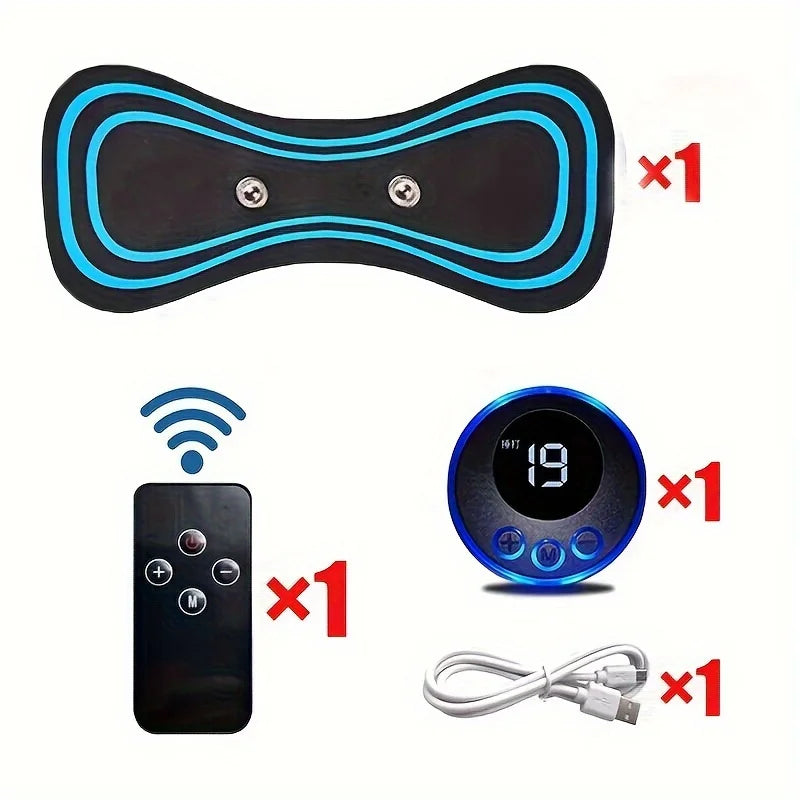 Appareil Massage Cou EMS, 8 Modes et 19 Niveaux de Puissance