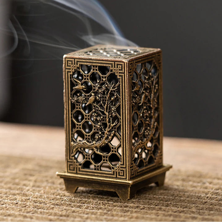 Encensoir en Alliage, Porte-Encens Vertical pour Aromathérapie