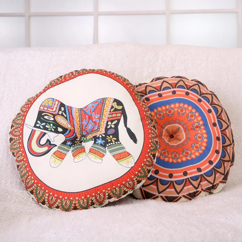 Coussin de Méditation en Coton et Lin, Idéal pour Yoga et Relaxation