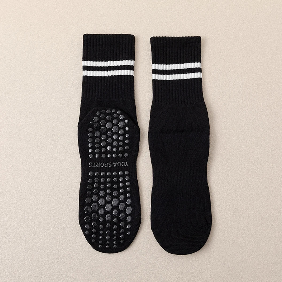 Chaussettes de Yoga Antidérapantes, Lot de 4 pour Pilates et Barre