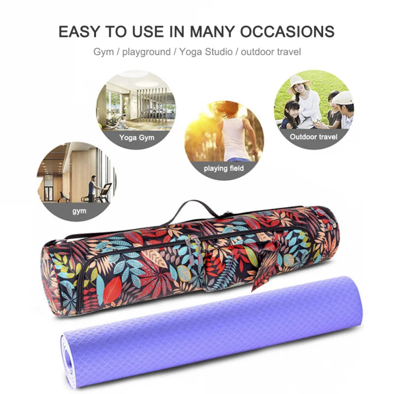 Sacs de Yoga Imprimés, Transport Pratique pour Tapis et Accessoires