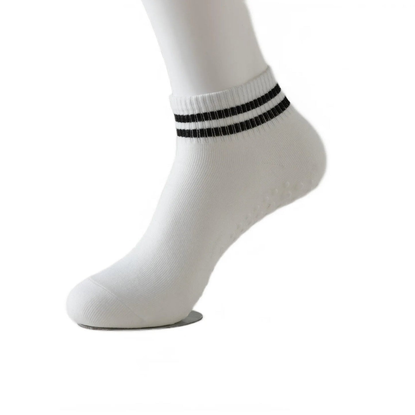Chaussettes de Yoga avec Double Bandes, Maintien et Adhérence - Taille Unique