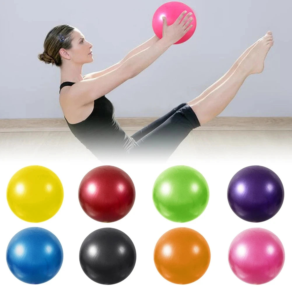 Ballon de Yoga 25cm, Antidérapant et Anti-Explosion pour Pilates