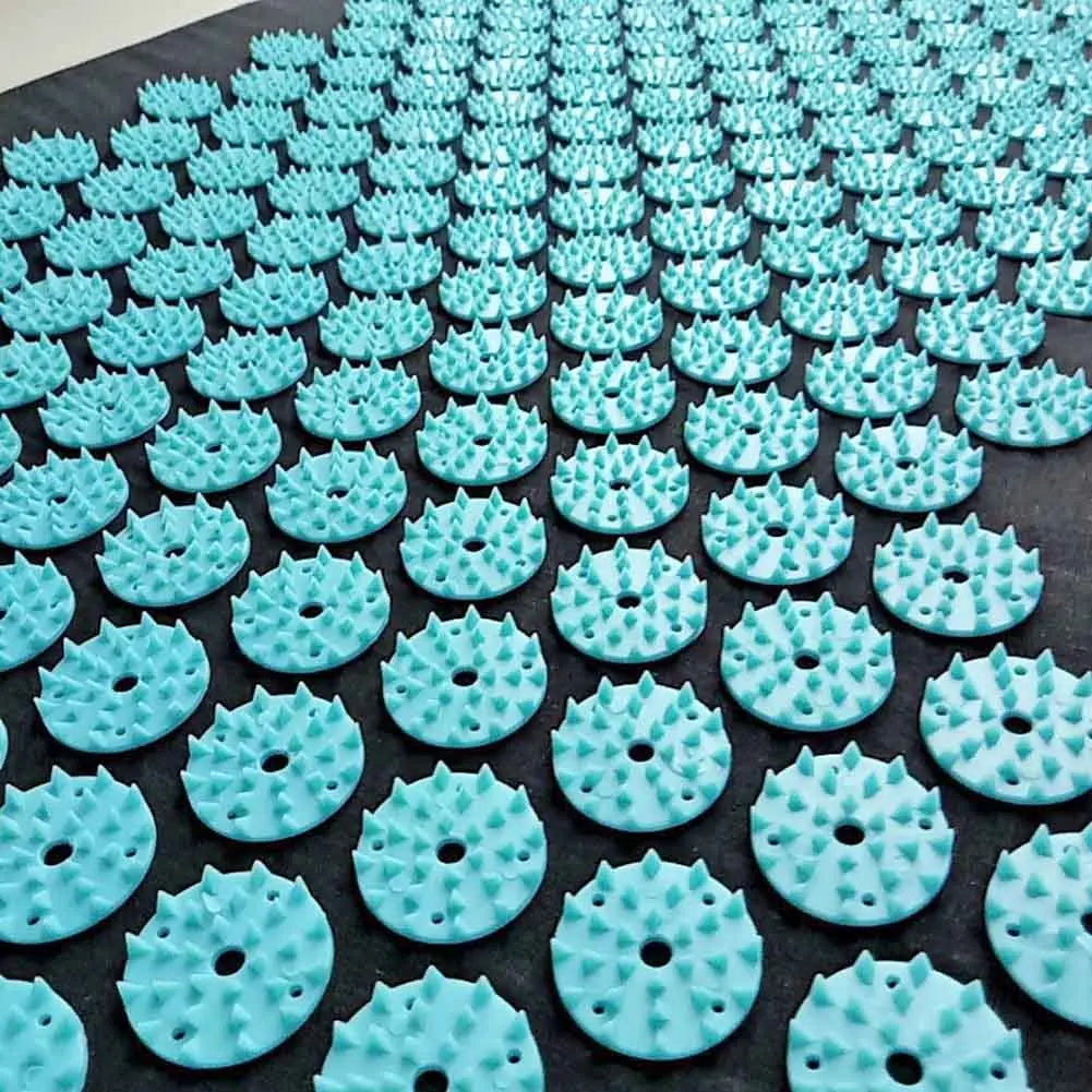 Tapis d'Acupression en Lin Naturel, Bien-Être et Relaxation Profonde