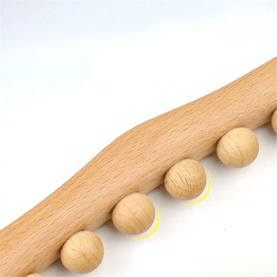 Appareil Massage Dos Gua Sha, Bois de Hêtre pour Acupression