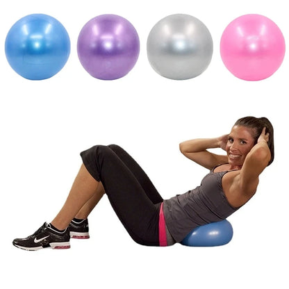 Ballon de Yoga 25cm, Antidérapant et Anti-Explosion pour Pilates